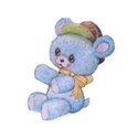 Bluegold ribbon teddy 1