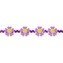 flower ricrac purple