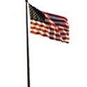 American Flag on pole