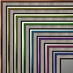 Double matted Painted Wooden Frames Series 1