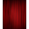 curtain red emb