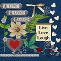 Live Love Laugh Embellishments