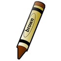 brown crayon