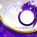 circle card purple background