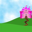 Castle On A Hill Background