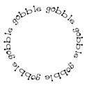 gobble circle sticker