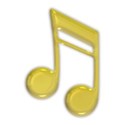 Gold Music Note 1