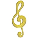 Gold Music Note 5