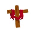 cross with red sash