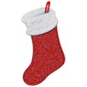 Red and White Glitter Stocking
