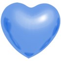 puffed heart blue