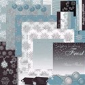Snowflakes in Blue collage