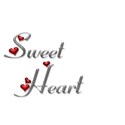 sweet heart silver and red