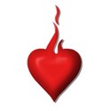 flame Red heart