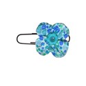 paperclip blue dotted flower
