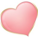 Gold and Pink Heart