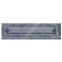 name plate blue