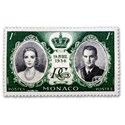 stamp 1956 royal wedding monaco