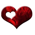 AC 3d I Heart You single frame puff red4