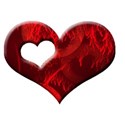 AC 3d I Heart You single frame puff red2
