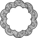 black lace circle