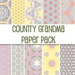 Country Grandma Paper Pack--  50 Free Papers!