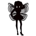 black fairy silhouette