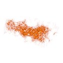glitter orange spilled