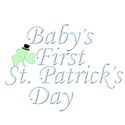 baby s first st patrick s day blue