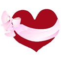 pink heart with red trim