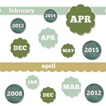 It s a Date -- Neutral Color Months & Dates