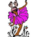 Fairy African American Princess in pink