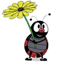 lady bug with flower