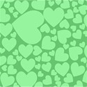 green heart overlay background