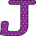 Big J - Purple polka dot