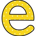 e - Yellow polka dot
