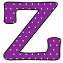 Big Z - Purple polka dot