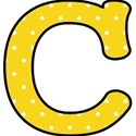 c - Yellow polka dot