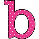 b - Pink polka dot