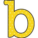 b - Yellow polka dot