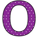 Big O - Purple polka dot