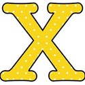 x - Yellow polka dot