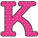 Big K - pink polka dot