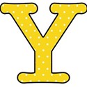 Big Y - Yellow polka dot