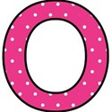 o - Pink polka dot