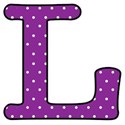 Big L - Purple polka dot