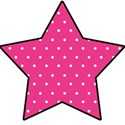 pink polka dots star