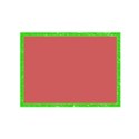 frame rectangle acid lime