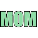 word Mom green