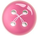 pink glossy button